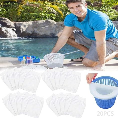Chaussettes De Skimmer, Préfiltre De Skimmer, Préfiltre De Piscine, Chaussettes De Skimmer, Chaussettes De Skimmer De Piscine, Skimmer De Piscine (lot De 20)