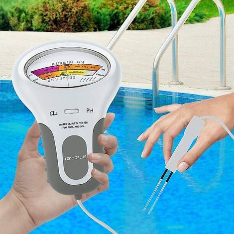 Analyseur De Qualité De L'Eau, Testeur Numérique De Chlore Et De Ph (cl2) Pour Piscines Et Spas Avec Sonde Pour Piscines Résidentielles Ou Spas.