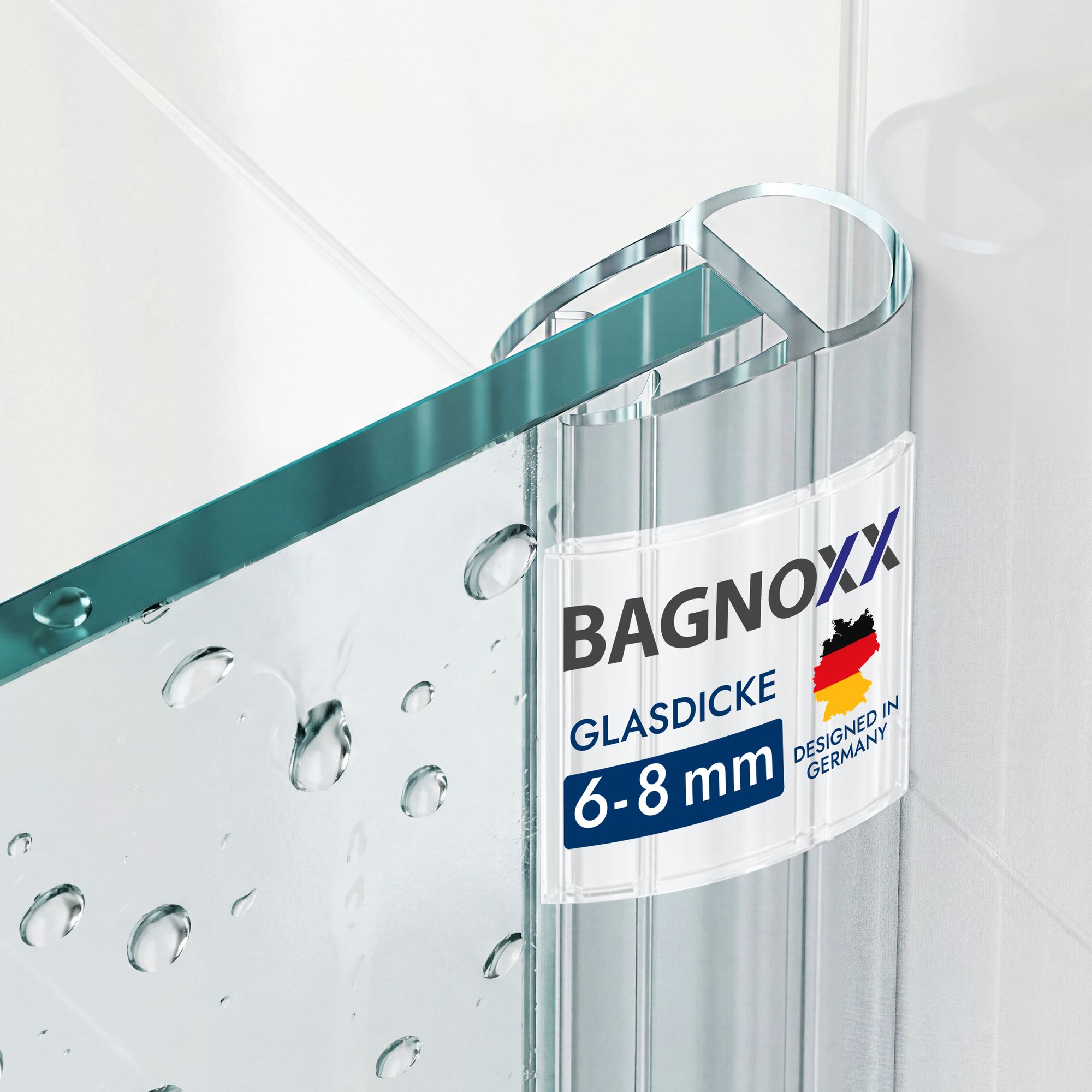Duschdichtung Hohlkammerprofil Spaltdichtung, Abdichtung Dusche Transparent 2x 200cm, Zwischen Duschwand Und Weiterem Glaselement - Für 8mm Glasstärke