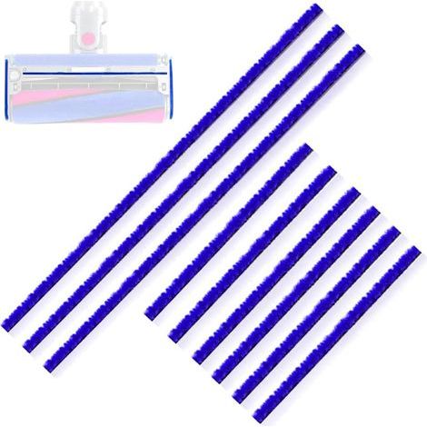 Lot De 9 Bandes En Peluche Douce Pour Aspirateur Dyson V6 V7 V8 V10 V11 V12 V15 Dc58 Dc59 Dc62 Dc72 Dc74,pièces De Rechange Souples Pour Têtes De Nettoyage,3 Longues(22,5 Cm),6 Courtes(11,5 Cm)