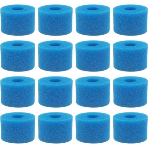 Lot De 16 Filtres En Mousse Lavables Et Réutilisables Pour Spa Pure Spa, Type S1