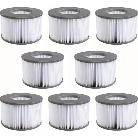 16 X Filtre Whirlpool Pour Mspa, Piscines Gonflables, Cartouche Filtrante Améliorée Pour Spas Gonflables Mspa