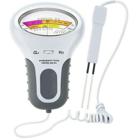 Testeur Numérique De Qualité De L'Eau Analyse Ph Et Chlore Compact Et Léger Pour Piscine Et Spa Mesure Précise Rapide
