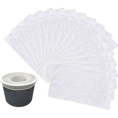 Chaussettes Filtrantes Pour Skimmer De Piscine, Lot De 30, Préfiltre Élastique En Nylon, Réutilisables, Protègent Votre Piscine Des Feuilles Et Des Impuretés.