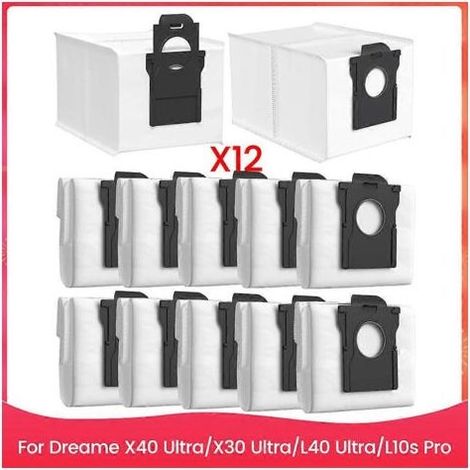 Sacs À Poussière De Rechange Pour Aspirateurs Robots Dreame X40 Ultra/x30 Ultra/l40 Ultra/l10s Pro Ultra/l10s Ultra Gen2