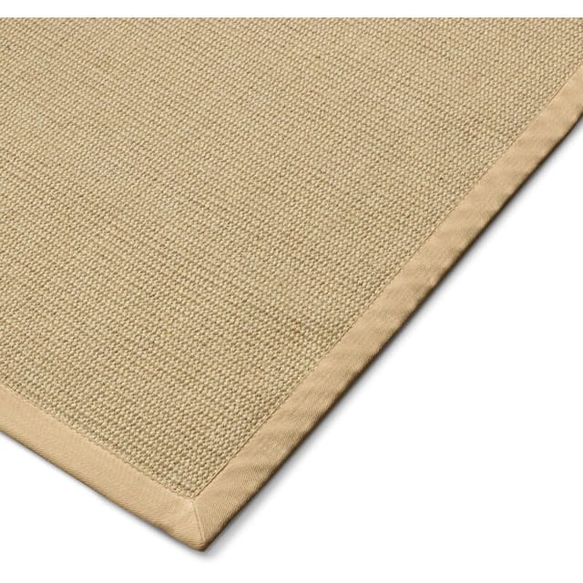 Floordirekt - Jute-teppich Bombay Mit Rutschhemmendem Rücken & Baumwollbordüre 200 X 200 Cm