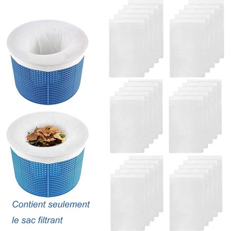 Lot De 30 Chaussettes De Skimmer Réutilisables En Nylon Élastique À Mailles Fines, Préfiltres Pour Retenir Débris Et Saletés De Piscine