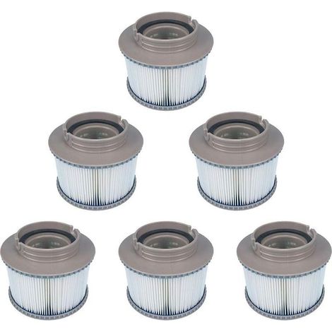 Pack De 6 Filtres De Remplacement Pour Pompe À Cartouche Fd2089 – Dimensions 8,6 Cm X 11,5 Cm – 120 Plis Pour Filtration Efficace