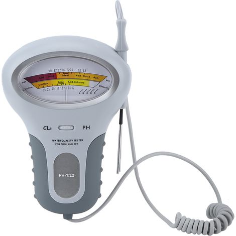 Testeur De Qualité De L'Eau : Ph-mètre/chlore (cl2) Pour Piscine Et Aquarium.