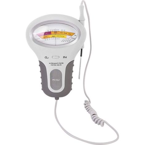 Testeur De Piscine 2 En 1 - Ph Et Chlore - Test De Piscine - Avec Double Échelle - Et Testeur De Ph - Mesure Précise De La Qualité De L'Eau De Baignade - Convient Pour Les Piscines Avec Sonde - Testeu