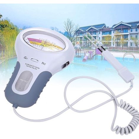 Ph-mètre Numérique - Ph Et Chlore - Testeur D'Eau - Mesure De L'Eau - Test De Piscine - Qualité De L'Eau De Piscine - Testeur D'Eau Avec Sonde - Ph-mètres Numériques Pour L'Eau - Entretien De Piscine