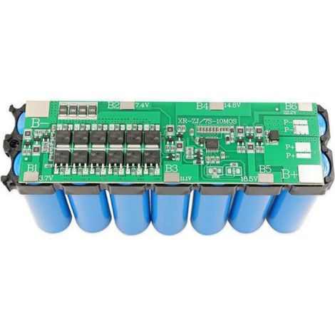 Bms 7s 24v Li-ion 18650 Akku-ladeplatine Mit Balancer-funktion Und Gemeinsamem Anschluss Für Powerbanks (siehe Abbildung)