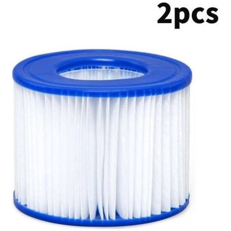 Filtro Per Piscina 2 Pezzi, Filtro Spa, Pulitore Per Piscina Per Bestway (vi), Blanc Et Bleu, 10,68 Cm-chrom
