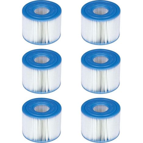 Convient Pour - Cartouches De Piscine Intex B01hmxbdgm Purespa Type S1 Easy Set 29001e (6 Pièces)