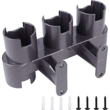 Support D'Accessoires Mural,ensemble De Convertisseur D'Adaptateur Pour Dyson V11 V10 V8 V7, Remplacement Support De Fixation Pour Aspirateur Dyson(gris, Avec Le Paquet De Pièces)