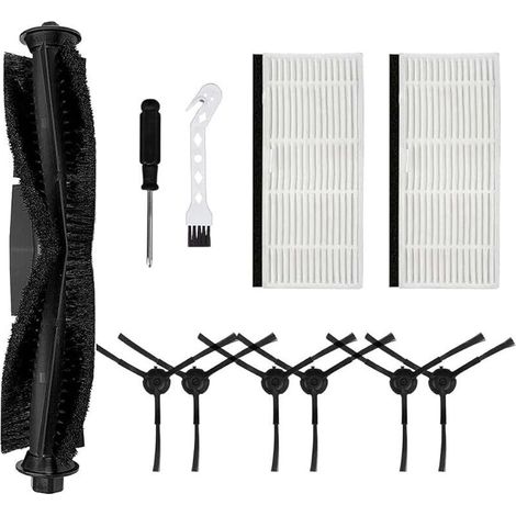 Accessoires Nettoyeurkit De 10 Brosses Latérales Principales Pour Aspirateur Robot Pour Honiture Pour Q6 Pro, 1 Brosse Rouleau Principale, 6 Brosses La