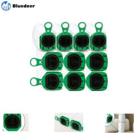 Lot De 10 Sacs À Poussière - Pour Aspirateur Vorwerk Kobold Vb100 Fp100 - Non Tissé - 250 X 147 Mm - Blanc