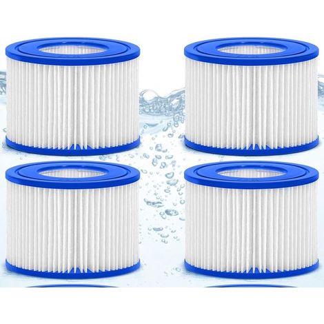 Convient Pour Gymax Spa Pmspa-p154 8106 Cartouche Filtrante Pour Gonflable - 4 Pièces - Pure2improve - Filtre Jacuzzi - Avec Filetage - Spa Gonflable, Remplacement Des Filtres De Pompe De Piscine