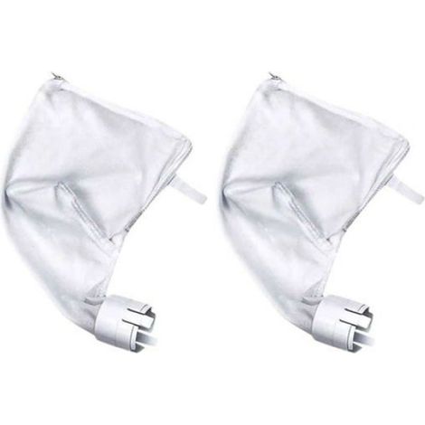 2pcs Sac Filtre, Maille Fine, Fermeture À Glissière, Nylon, Compatible 360 380, Entretien Piscine