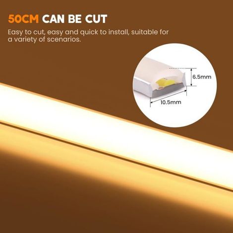 Flexibler Led-streifen 220 V – Ip65 Wasserdicht – 288 Leds/m – Neon Für Schlafzimmer, Küche Und Außenbereich – Energiesparend