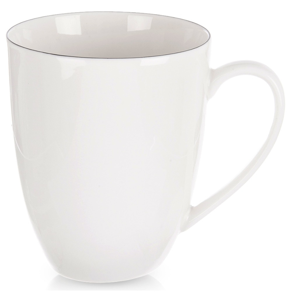 Weißer Porzellanbecher Decora 390 Ml
