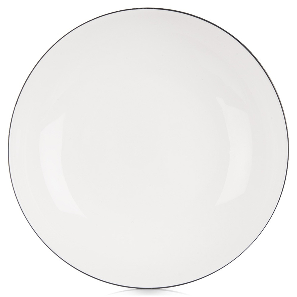 Tiefweißer Porzellan-speiseteller Decora 20 Cm, 600 Ml