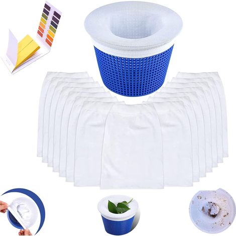 Pool Skimmer Socks,chaussette Piscine,chaussette Filtre Piscine,prefiltre Réutilisable Et Super Élastique Pour Peuvent Emprisonner Pollen,feuilles,cheveux,l'huile,les Insectes(20pcs)