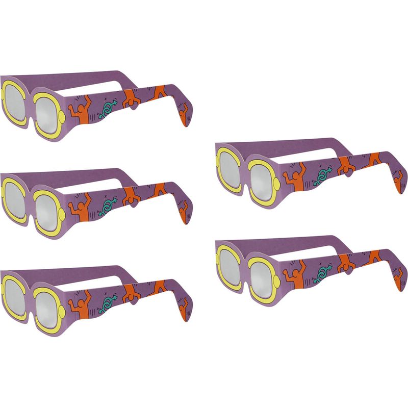 5 Paar Sonnenfinsternisbrillen, Sicherer Augenschutz Für Die Direkte Sonnenbeobachtung, Zertifizierte Sonnenfilter, 5er-packung