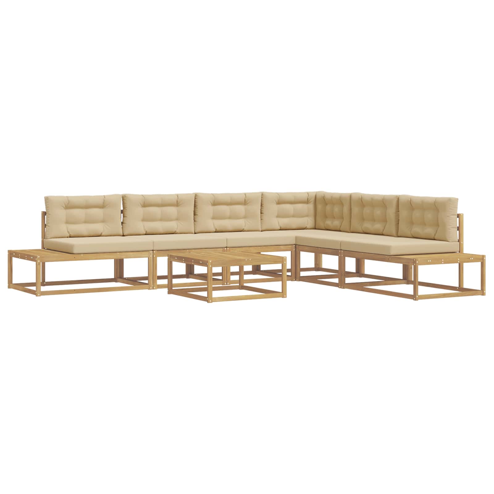 Maison Exclusive - Outdoor-sofagarnitur 7 Stk. 5-sitzer Polyester