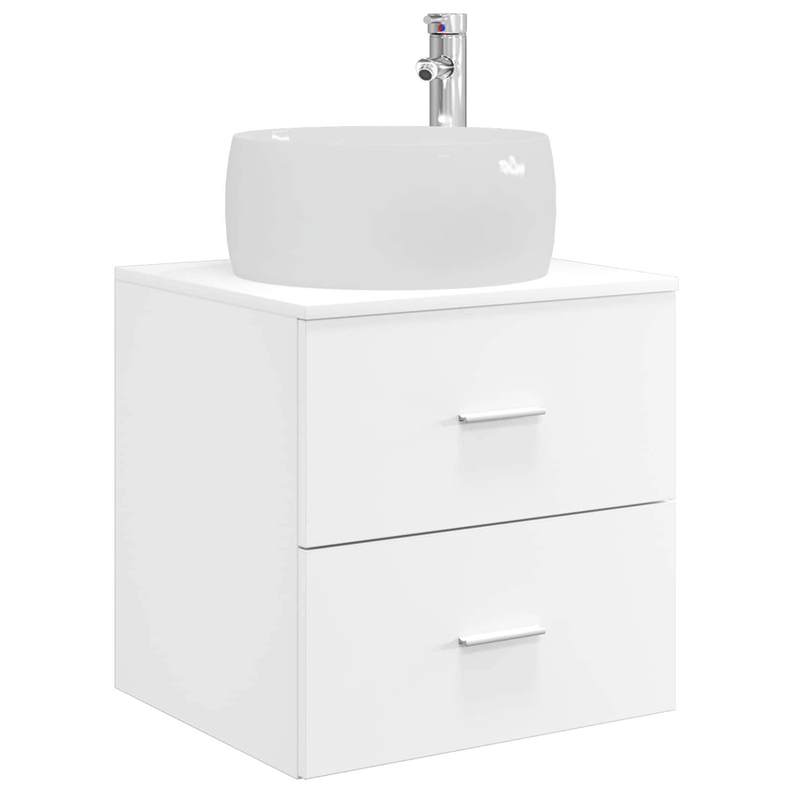 Maison Exclusive - Wandmontierte Waschtisch Weiß 49,5 X 44,5 X 80