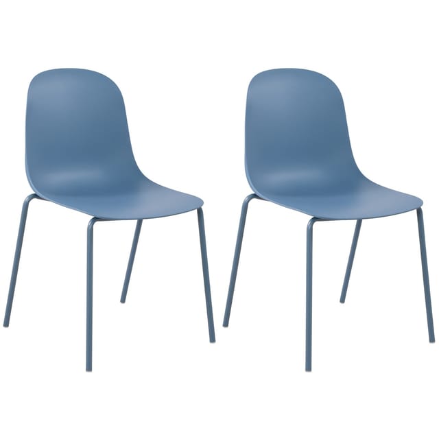 2er Set Gartenstuhl Hardin Blau