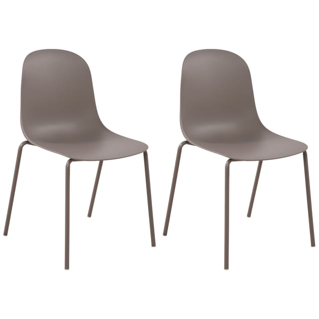 2er Set Gartenstuhl Hardin Taupe