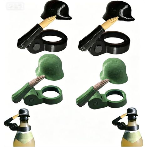 4 Pièces Bouchon De Bouteille De Bière Soldat Salut Bouchons De Bouteille De Bière Casque De Soldat Salut Bouchons De Bouteille De Bière Casque De Soldat Salut Bouteille De Bière Bouchon, Bouchons De