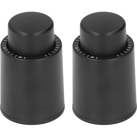 2pcs Bouchon De Bouteille De Vin, Bouteille De Vin Avec Marqueur De Date, Bouchons De Vide Scellant Réutilisable, Bouchons De Pompe À Vide Économiseurs De Vin, Bouchons À Champagne De L'Échelle Temps