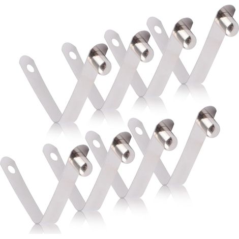 8pcs Clips À Bouton Poussé 8mm Kayak Paddle Spring Snap Clips