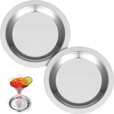 6 Pièces Sous-verres En Acier Inoxydable Pour Vin, Ø8cm Tapis De Vin Réutilisables, Dessous De Verre Pour Boissons Froides