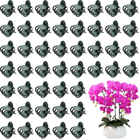 50 Pcs Clips Pour Plantes Grimpantes, Clips De Support Pour Plantes, Durable Clips De Jardin, Pinces À Plantes Réutilisable Pour Orchidées, Tomates, Concombres, Melons Et Fleurs