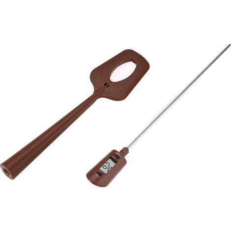 Spatule, Asixx Spatule À Chocolat Thermomètre À Chocolat En Nylon Et Silicone Pour Sauce, Sirop, Chocolat Et Confiture, 20320℃ Et Commutable ℃ / ℉