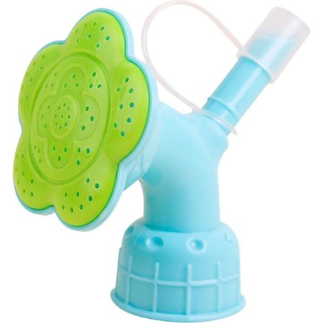 Lot De 2 Embouts D'Arrosage Pour Bouteilles - Aide Au Jardin - Arroseur À Double Tête - Pour Semis, Plantes D'Intérieur - Bonsaï - Universel - En Plastique - Bleu - Système D'Irrigation