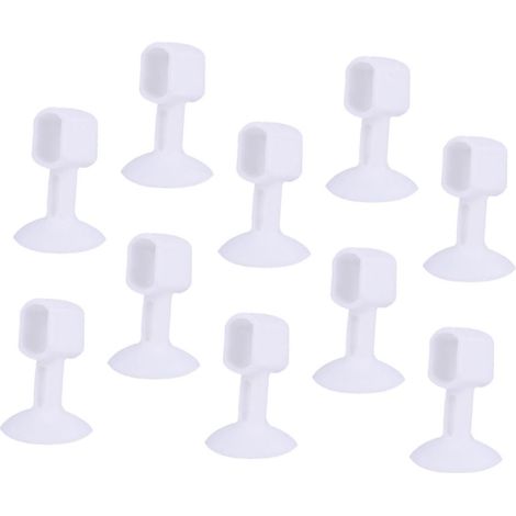 10pièces Butée De Poignée De Porte Silicone Lot De Protection Murale Anti-bruit Pour Chambre Cuisine Bureau