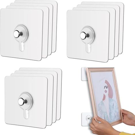 Attache Murale Sans Percer, Clous De Suspension Auto-adhésifs, Fixations Pour Cadres, Accroche Tableau Adhésif