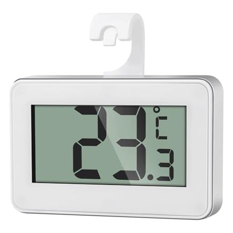 Mini Thermomètre Réfrigérateur Numérique, Magnétique Thermometre Congélateur Avec Crochet, Thermometre Frigo Digital Pour La Maison