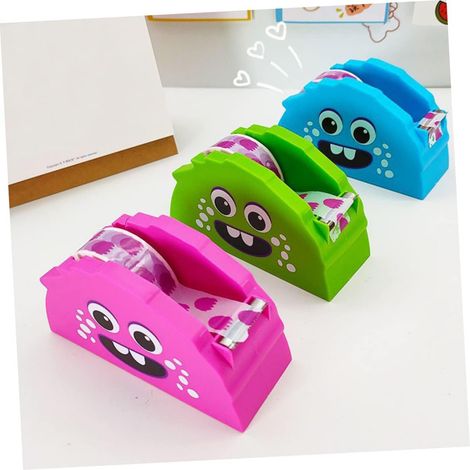2 Pièces Coupe-ruban Distributeurs De Ruban Adhésif Mini-ruban Dévidoir De Ruban Adhésif Kawaii Porte-ruban Dévidoir Animal