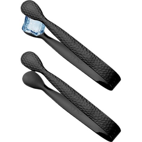 Lot De 2 Petites Pinces À Sucre En Acier Inoxydable - Pince De Service Pour La Maison - Pour Tranches De Citron, Barman À La Maison, De Thé, Boulangerie, Restaurant, Hôtel, Club