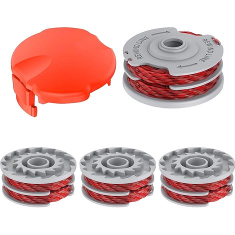 4 Bobines De Fil Compatibles Avec Flymo Fly021/513937190, Convient Pour Flymo Contour/mini Trim/multi Trim/power Trim, Ø1, 5mm-11m