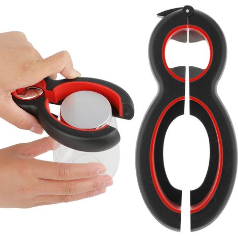 Ouvre Bouteille Pour Les Seniors, Ouvre Bocal Manuel 6 En 1 Multifonctionnel Ouvre Bouteille Décapsuleur Bière Ouvre Bocal À Soda