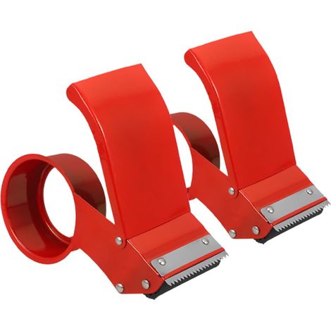 2pièces Distributeur De Ruban Métal Coupe-ruban Rapide Pour Bureau Logistique Dévidoir Portable Pour Expédition Et Stockage