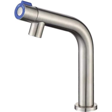 D'Évier De Salle De Bain Avec Interrupteur Rotatif Une Poignée Pour Lavabo D'Eau Froide Pour Baignoire À Pied Et Jardin Extérieur En