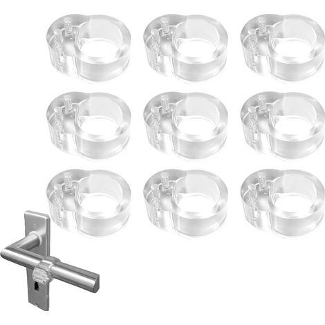 Butée De Porte, Lot De 12 Pièces En Pvc Transparent À Haute Élasticité, Protection Poignée Porte, Tampon Anti-choc Pour Mur Et Poignée De Porte, Protection Murale Silencieuse Sans Outil Pour Maison