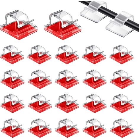 60 Pièces De Crochets Adhésifs Transparents, Crochets Autocollants Pour Fixation De Guirlande Lumineuse, Crochets Muraux À Coller